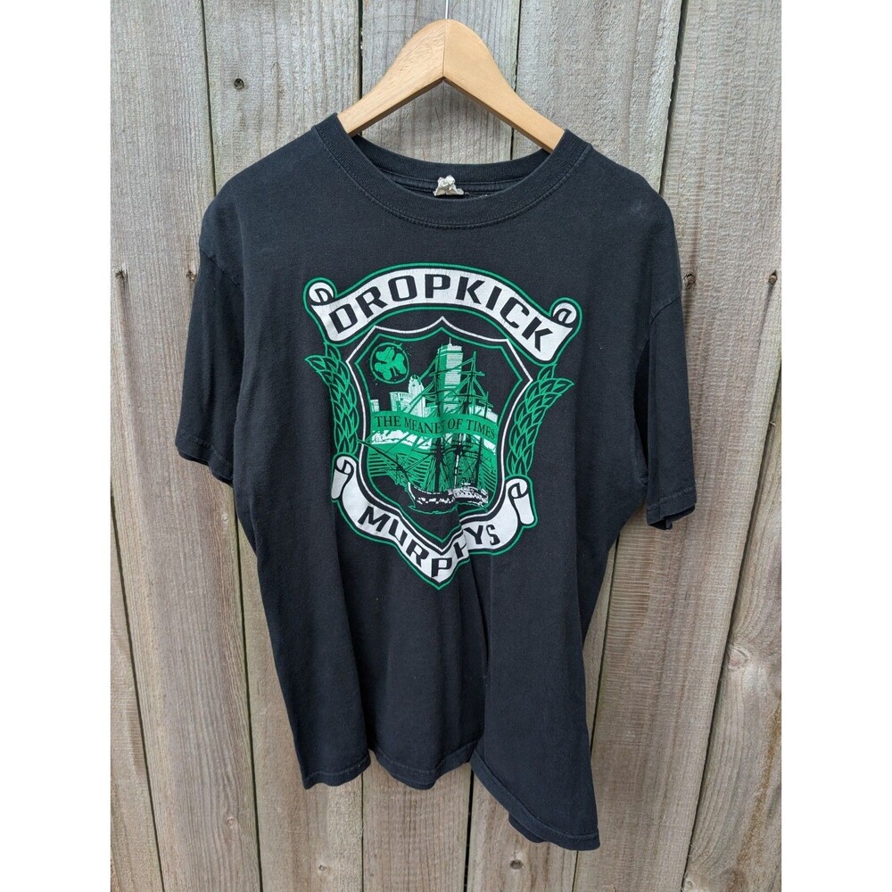 Dropkick Murphys T Shirt Y2K The Meanest of Times Black Large 2007 Punk
